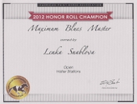 Maximum Blues Master byl za své loňské výkony oceněn diplomy Honor Roll.
